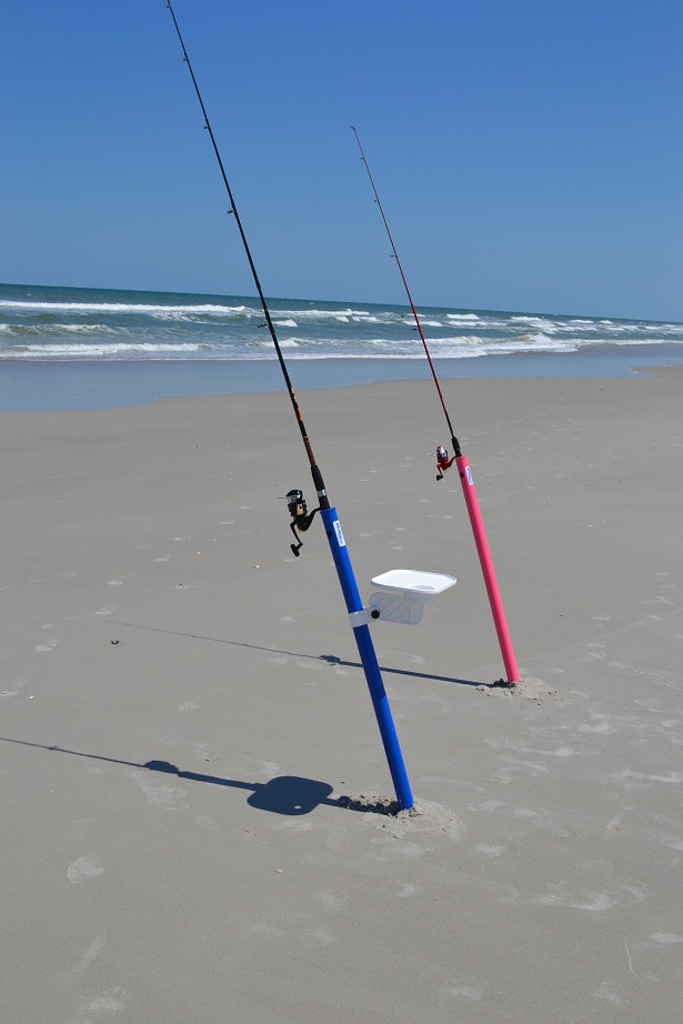 Surf Fishing Rod Holder with Tackle Table | AugHog ...