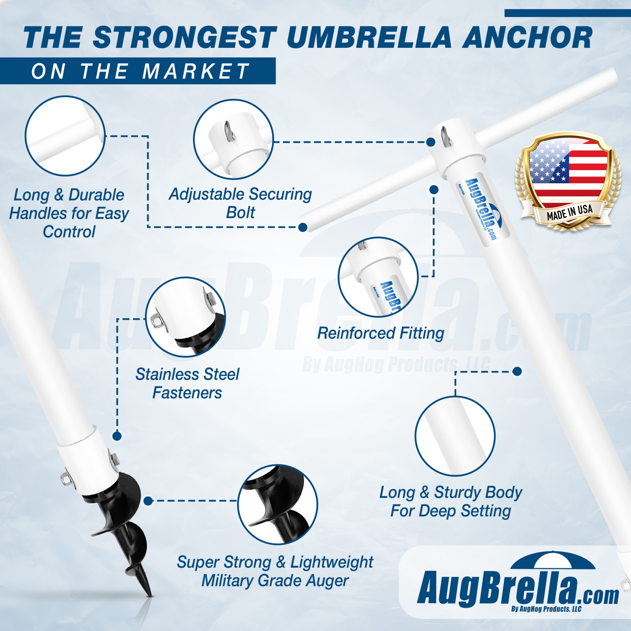AugBrella Beach Umbrella Anchor