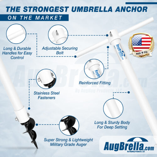 AugBrella Beach Umbrella Anchor