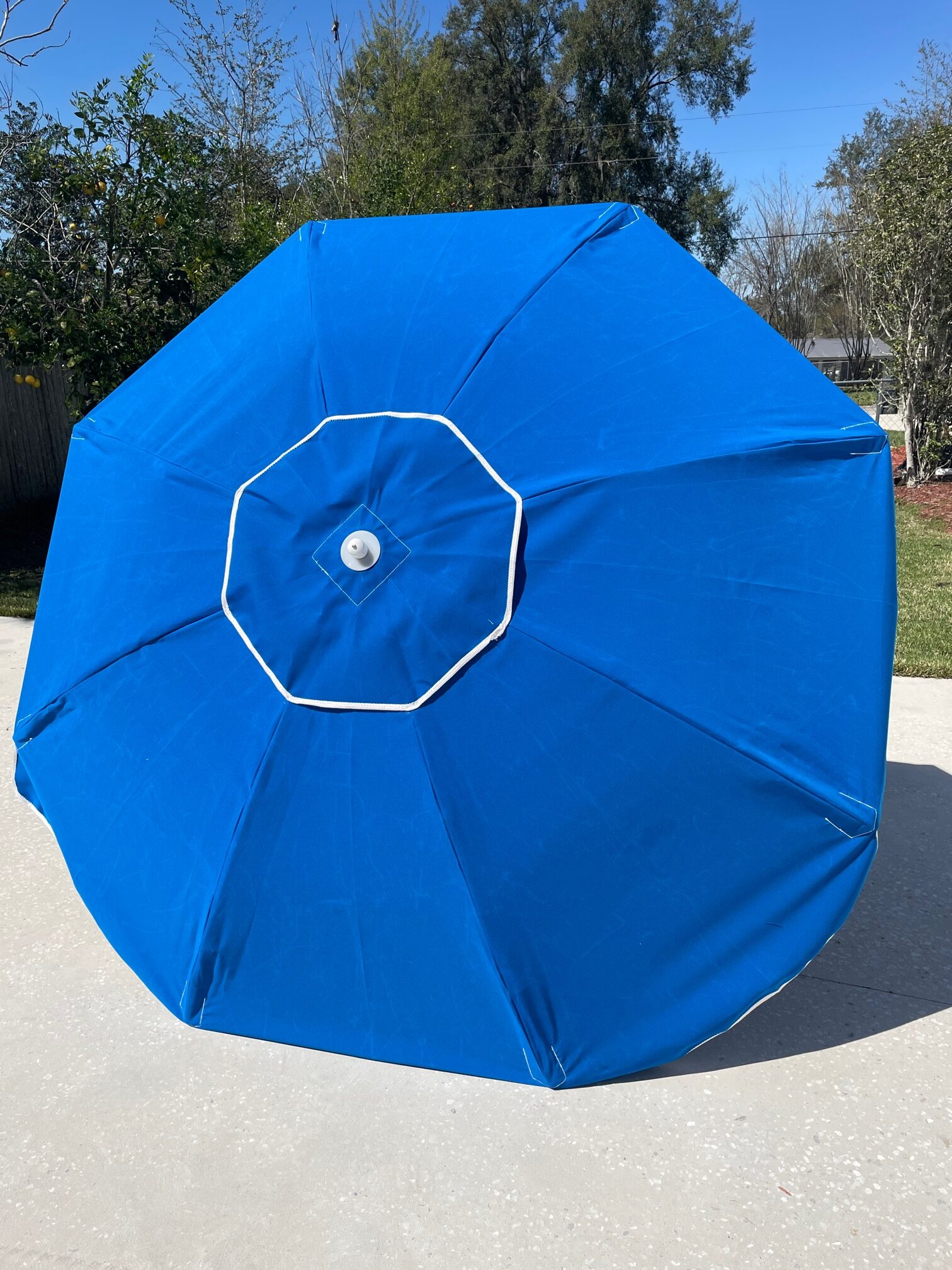 7.5' Beach Umbrella Fiberglass Ribs American Made AugHog Products
