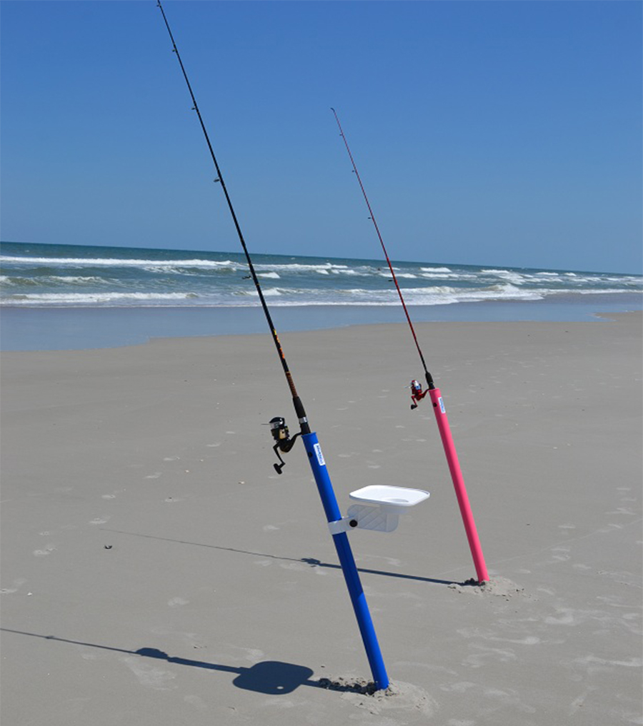 big rod surf / beach fishing rod holder - aughog products