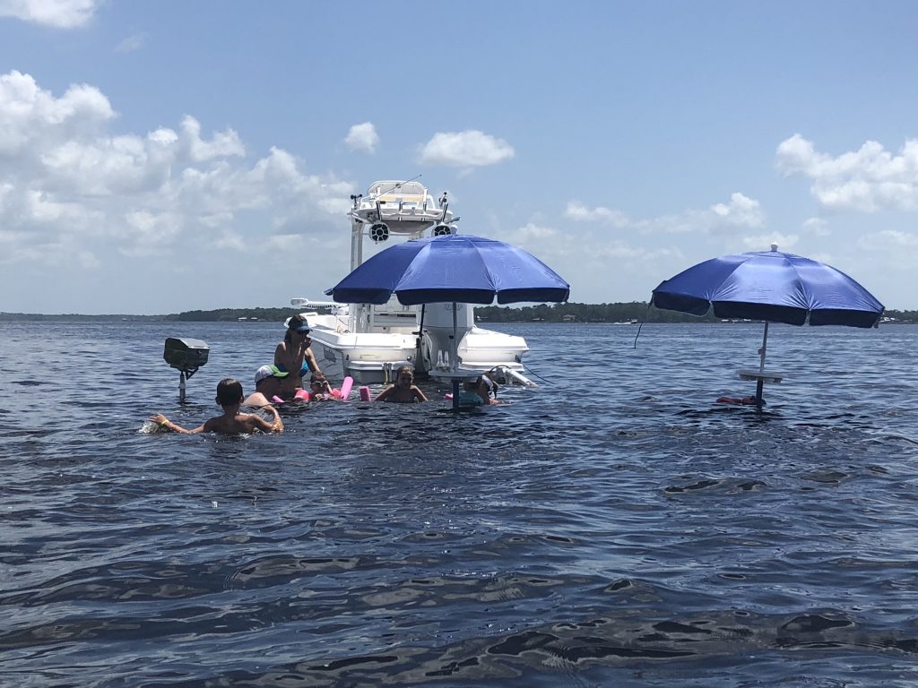 AugBrella XT Beach and Sandbar Umbrella Table