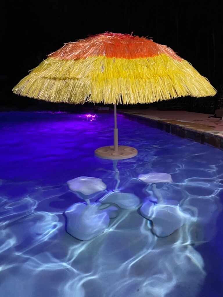 Relaxation Station Swimming Pool Table and Stools