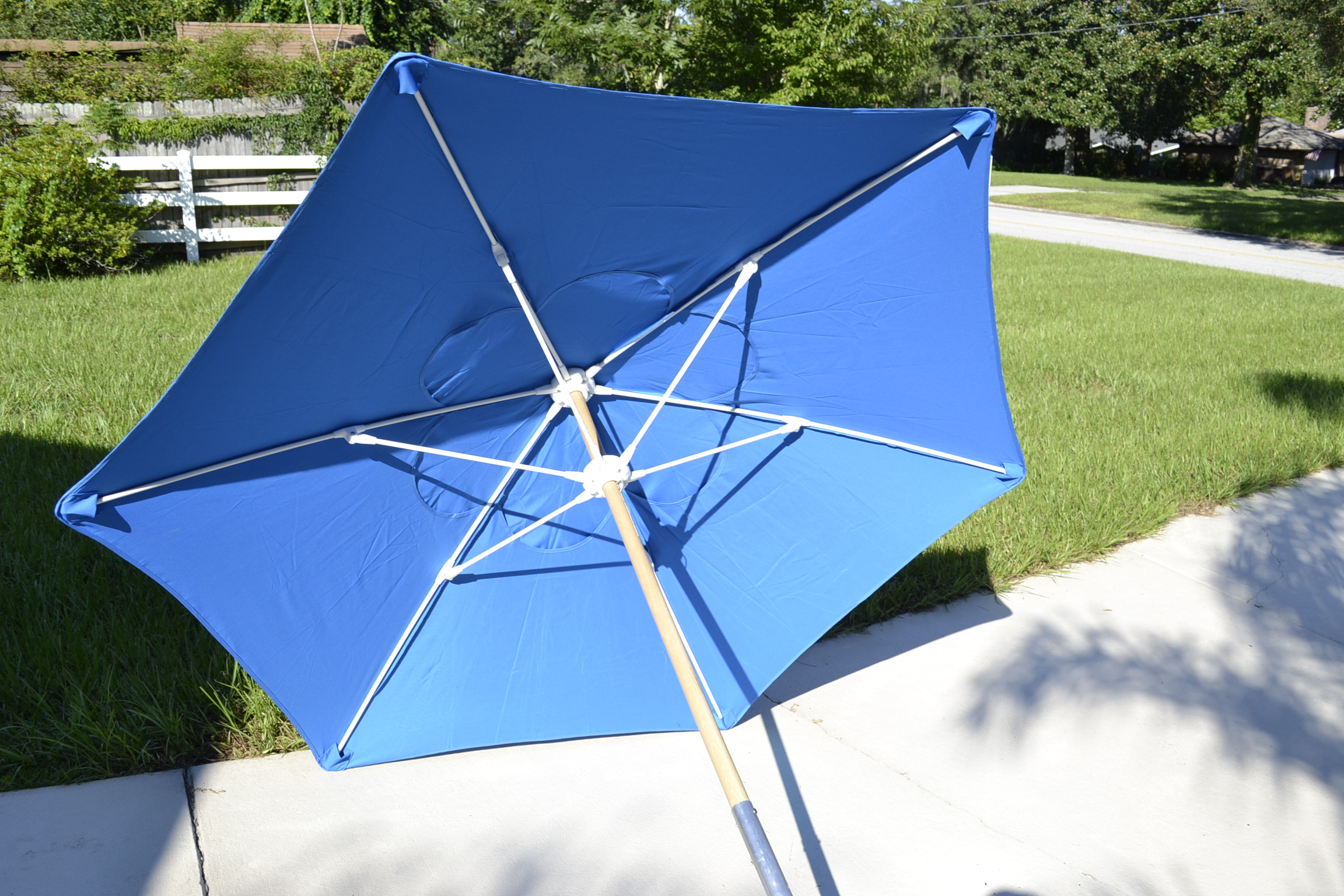 7.5′ Beach Umbrella Fiberglass Ribs American Made AugHog Products
